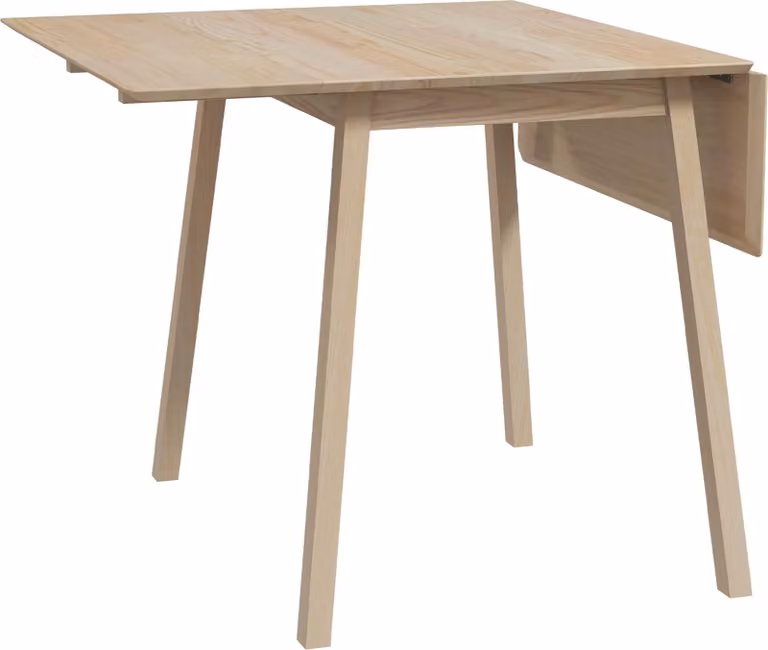 Fortuna Lai Tavolo da pranzo pieghevole Tavolo da cucina per 2-4 persone in legno 110 x 86 x 75 cm ideale per piccoli spazi in legno naturale