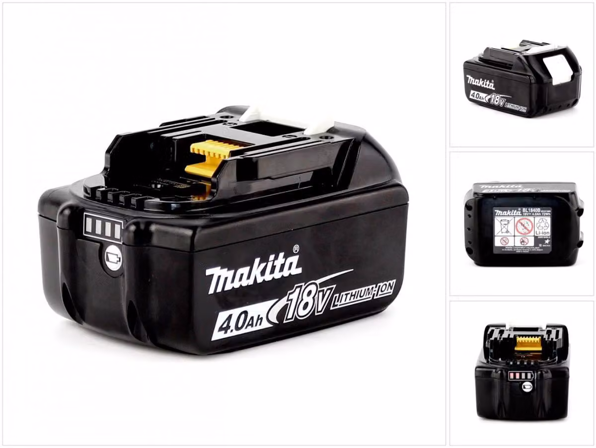 Makita BL 1840 B 18 V - 4 Ah / 4000 mAh ( 197265-4 ) Batteria agli ioni di litio con indicatore LED