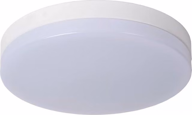 Plafoniera LED Biskit Lucide per bagno, design moderno rotondo, colore bianco, 36W, Diametro: 40 cm