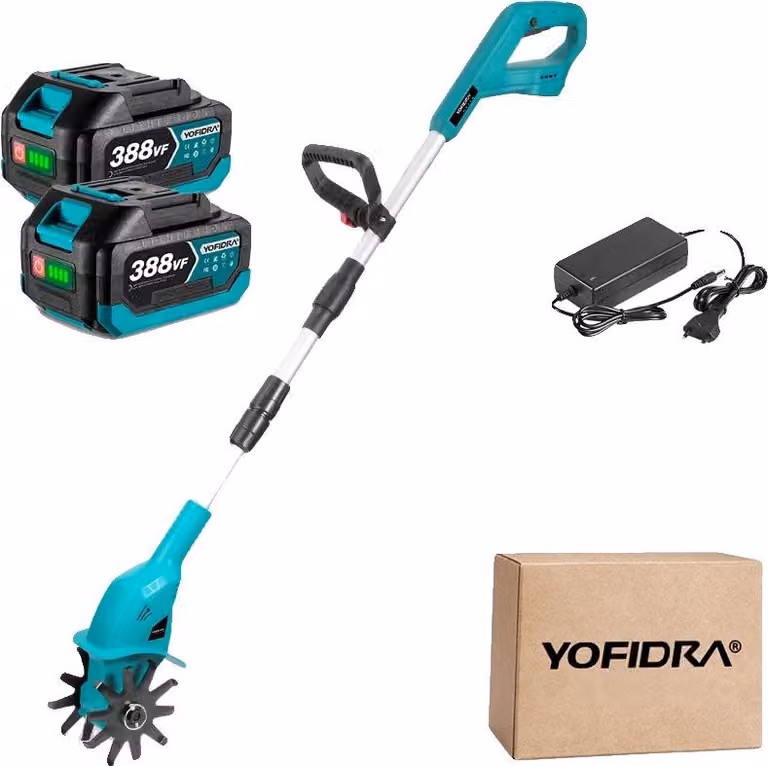 Frantoio per giardino, motore brushless, molteplici applicazioni, batteria 2PC 388vf