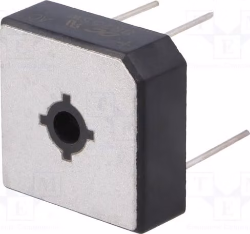 1x Raddrizzatore a ponte monofase: If: 25A, Umax: 600V, Ifsm: 400A, modello BR256W, monofase
