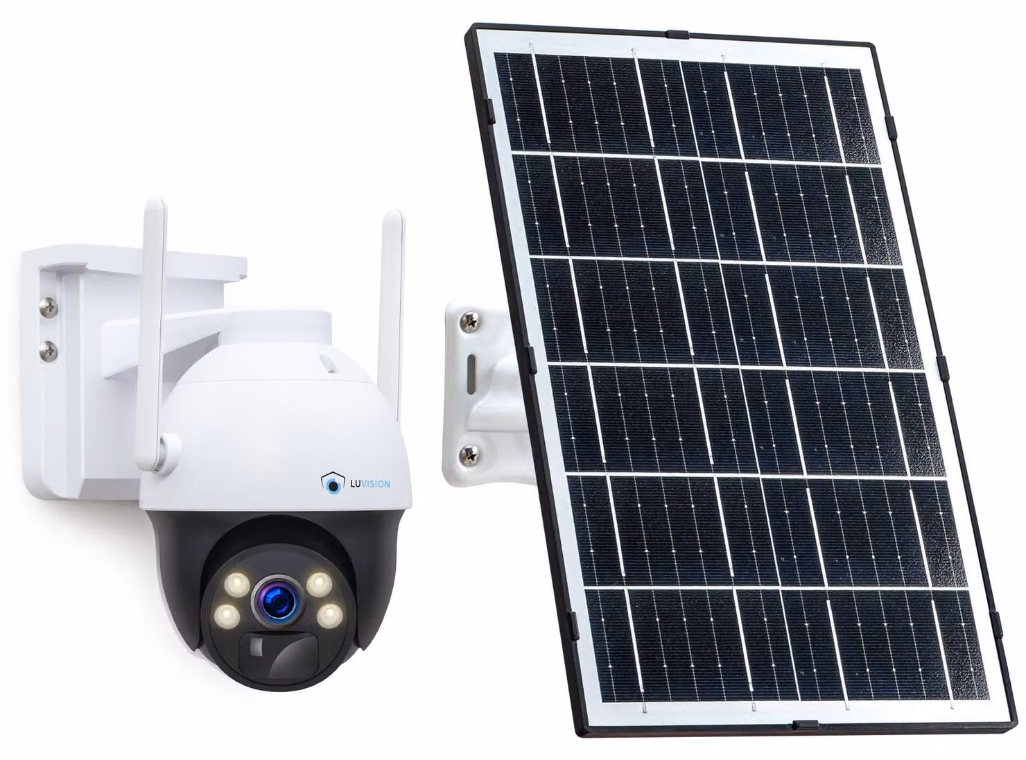 Telecamera di sorveglianza PTZ solare 4G/LTE, 4MP, con scheda SIM, audio bidirezionale, tracciamento del movimento con intelligenza artificiale e visione notturna a colori