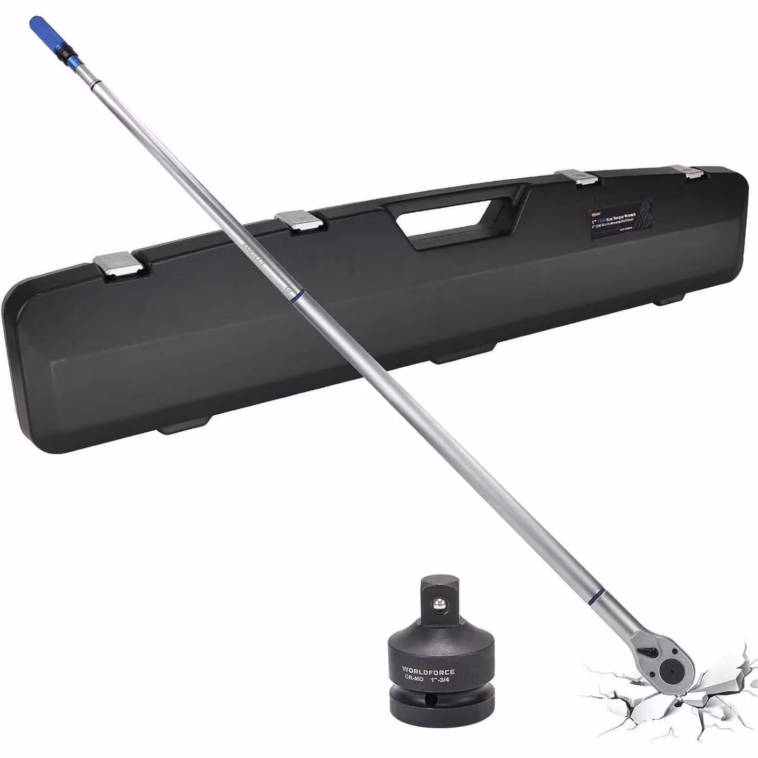 Chiave dinamometrica da 1 pollice, portata 300-1500 Nm, colore blu