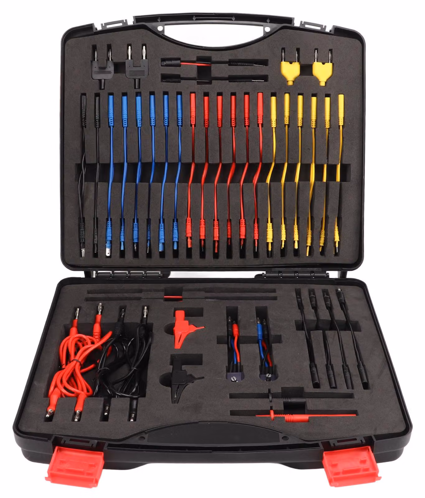 Set di cavi di misura per multimetro da 92 pezzi, set multifunzionale di sonde per tester di relè elettrici per veicoli da 12 V-24 V