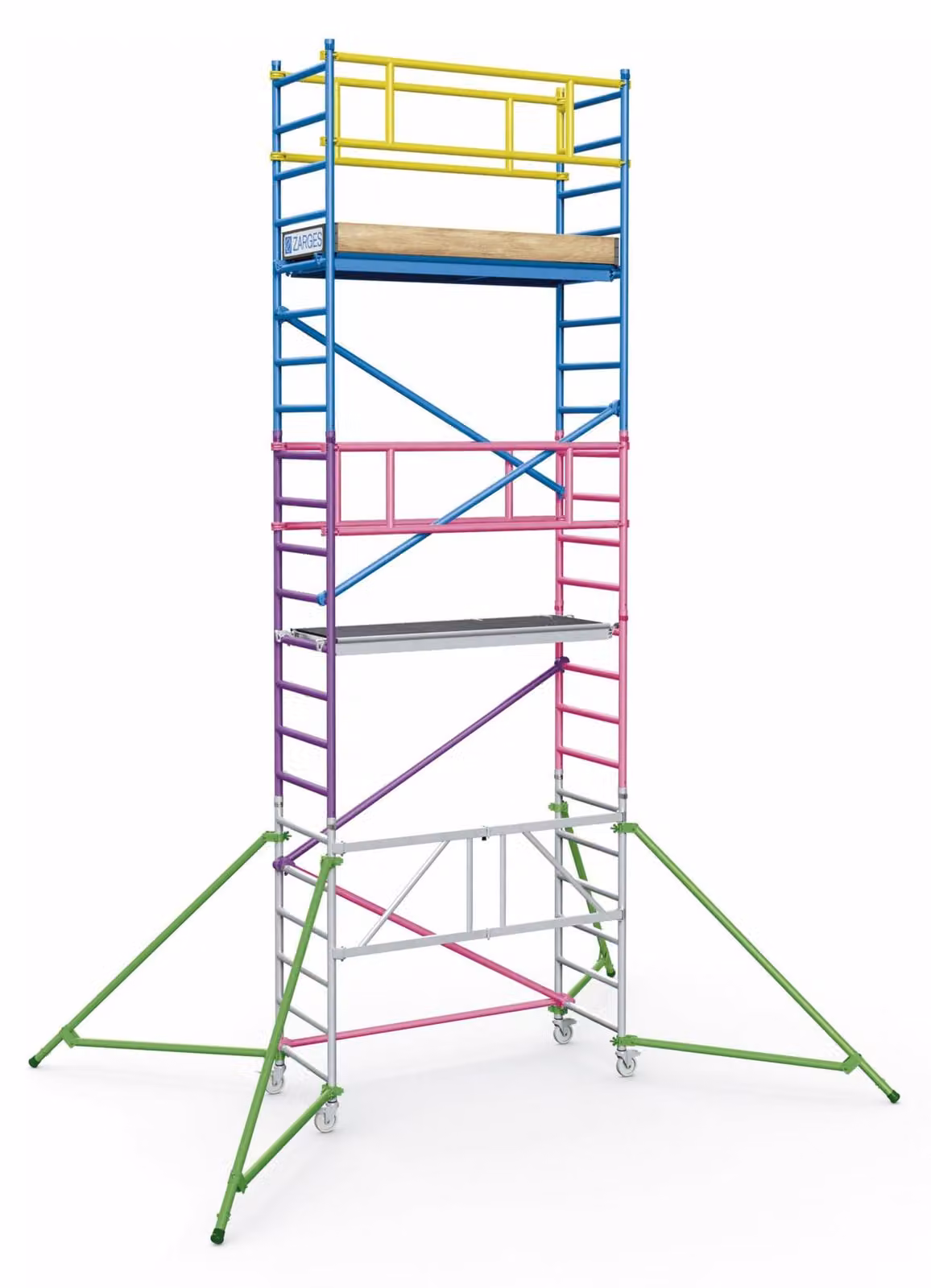Zarges PaxTower Pacchetto ringhiera 1T (pacchetto giallo)