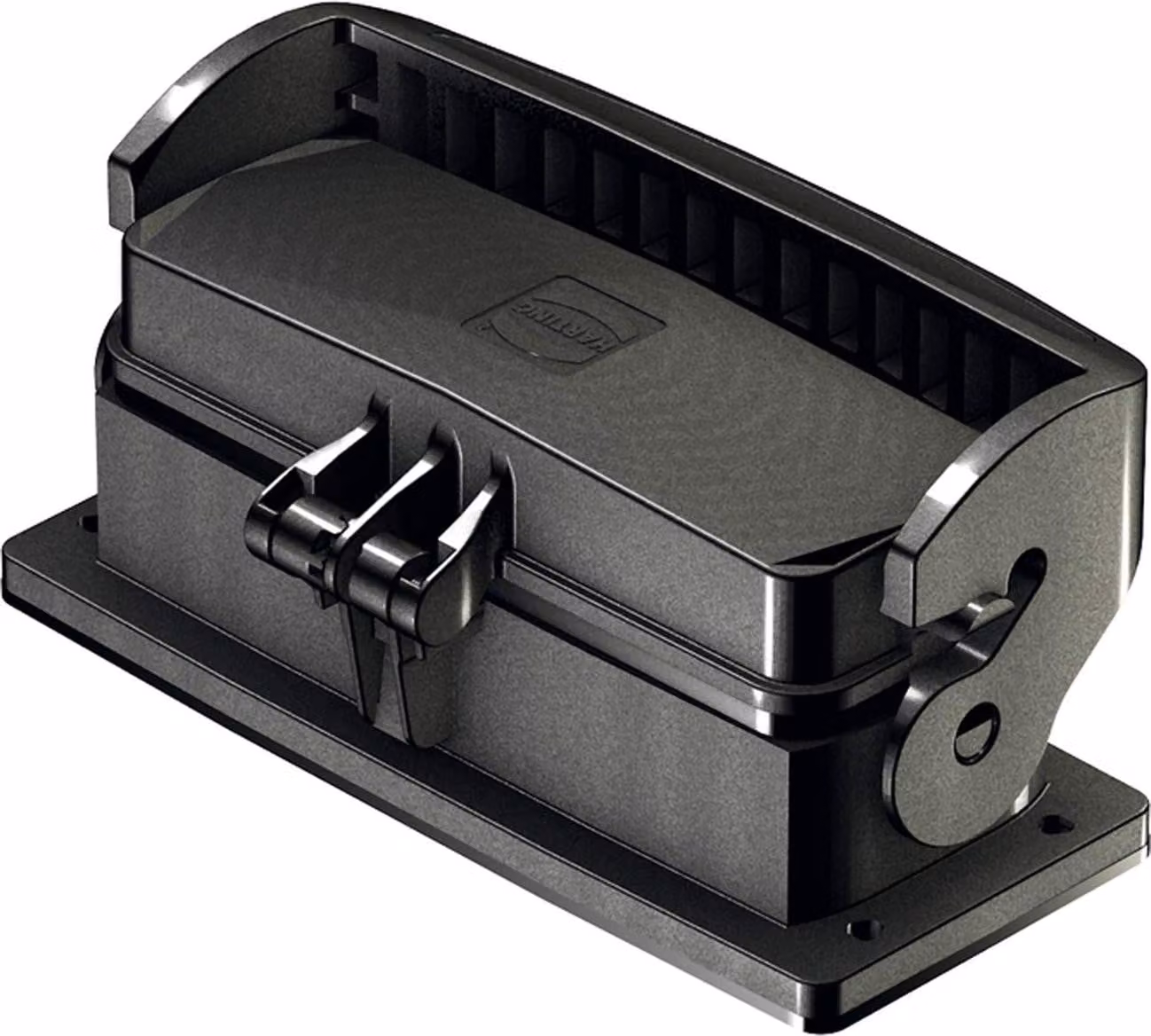 HARTING Han ECO 24B, alloggiamento di montaggio con telaio di supporto, dotato di 1 barra longitudinale e copertura protettiva in plastica - 1 pezzo