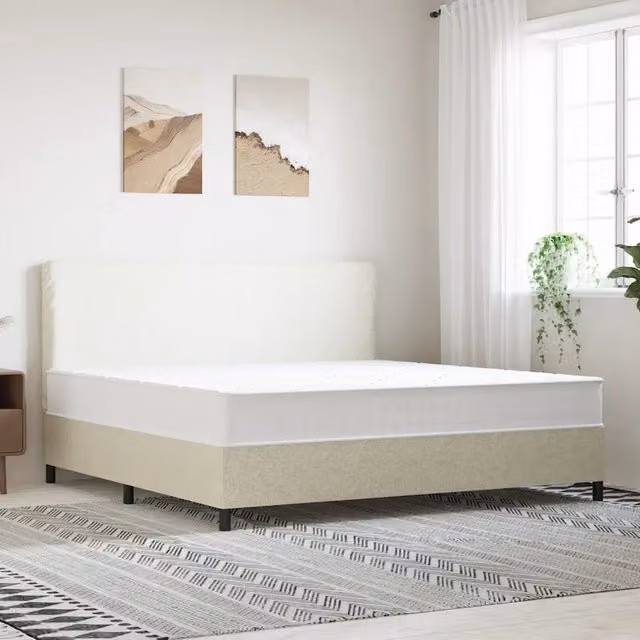 Materasso a Molle Insacchettate vidaXL Bianco e Nero L: 200 cm, P: 200 cm, H: 25 cm