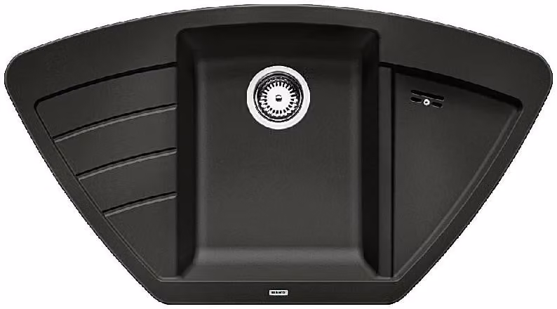 Blanco Zia 9 - Lavello in Silgranit, 930x510 mm, colore nero, codice prodotto 526031
