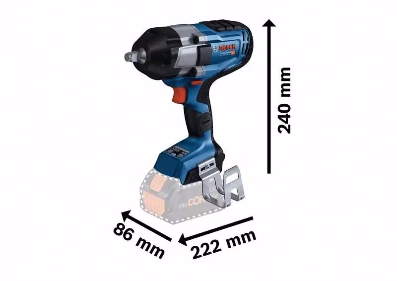 Avvitatore a impulsi Bosch GDS 18V-1000 Professional BITURBO blu – 2