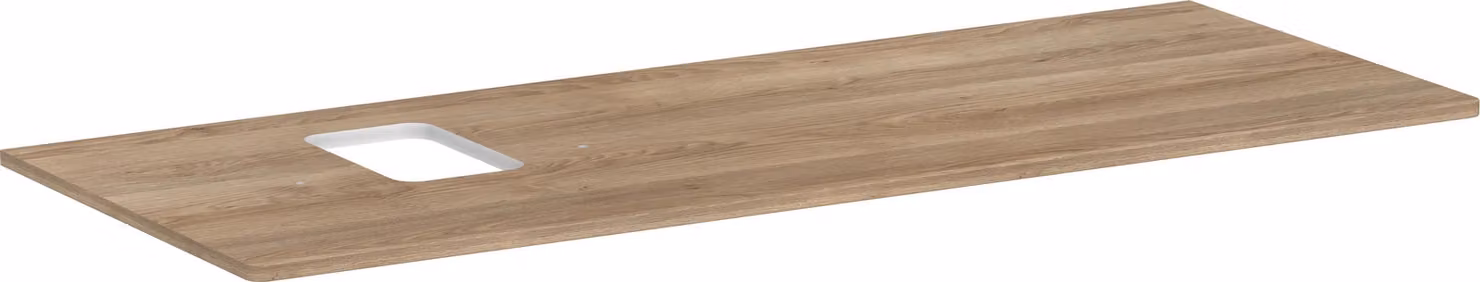 hansgrohe Xelu Q Console avec découpe à gauche, 1360x550, pour vasque à poser, avec trou pour robinet, 54123230, 54123230