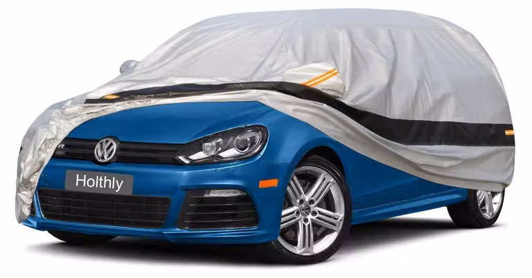 Copertura per auto, 10 strati, impermeabile e traspirante, per Audi A1 (2010-2023), colore argento