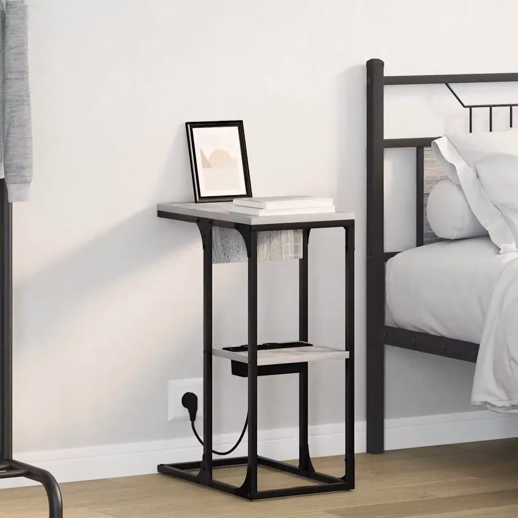Armadio da Notte vidaXL Grigio Sonoma L: 41,5 cm, P: 26 cm, H: 60,5 cm