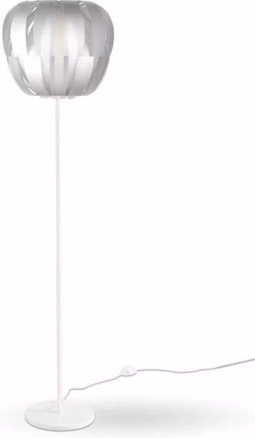 Piantana Moderna Queen Polilux ® Argento E Metallo 1 Luce E27