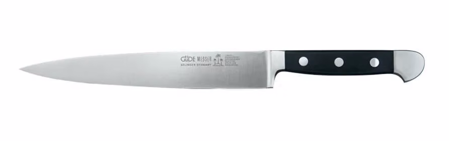 Coltello per prosciutto Güde Alpha con lama in acciaio inossidabile da 21 cm e manico nero – 2