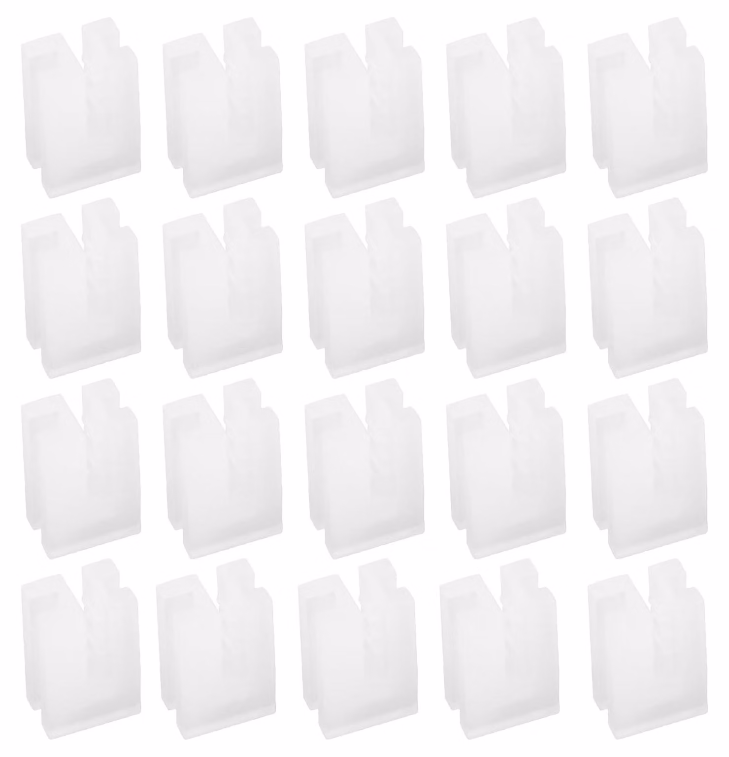 Copriradiatore paraurti per termosifone - 10 x 14 mm - 20 pezzi - Bianco
