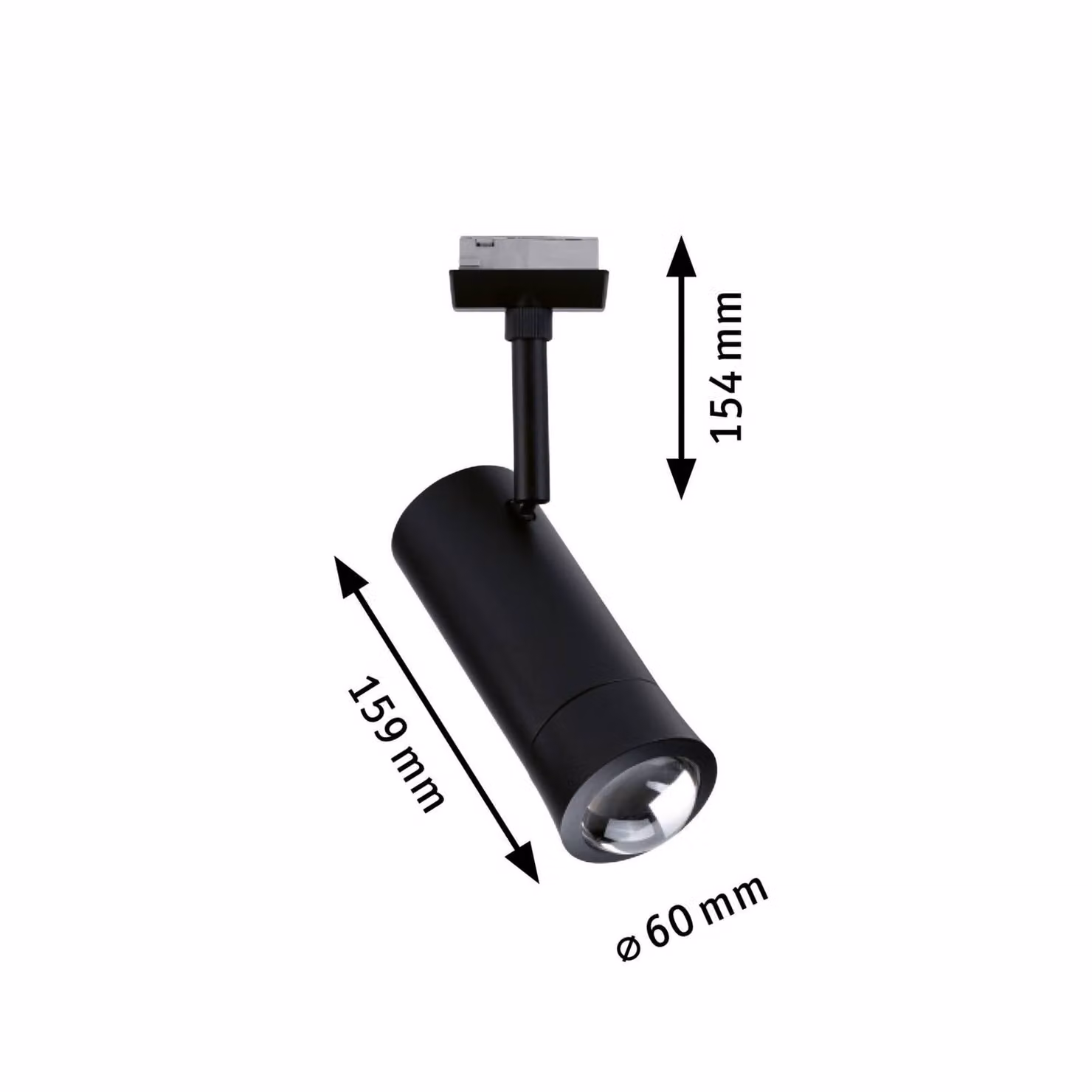 Paulmann URail Smart Faretto a binario LED Tarie, nero CCT RGB dimmerabile, Nero, Soggiorno / Sala da pranzo, Plastica, Moderno