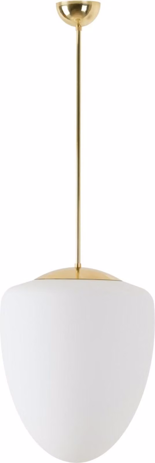 OSMONT AST60892 ASTRA P apparecchio a sospensione in vetro ottone lucido / bianco IP40 4000 K 27W LED