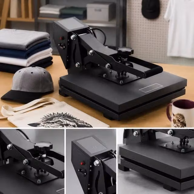 Heat Press Machine 38x38 Cm Sublimation Printer Transfer DIY T-shirt