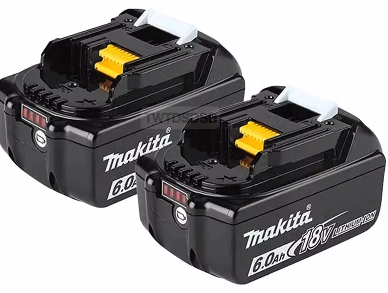 Batterie ricaricabili, 18V, agli ioni di litio, capacità 6000mAh, Makita, 18V-a