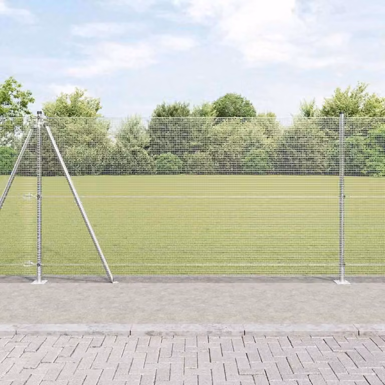 Maison Exclusive - Palo della recinzione Argento 10 x 1,2 m (rete 12 x 12 mm)