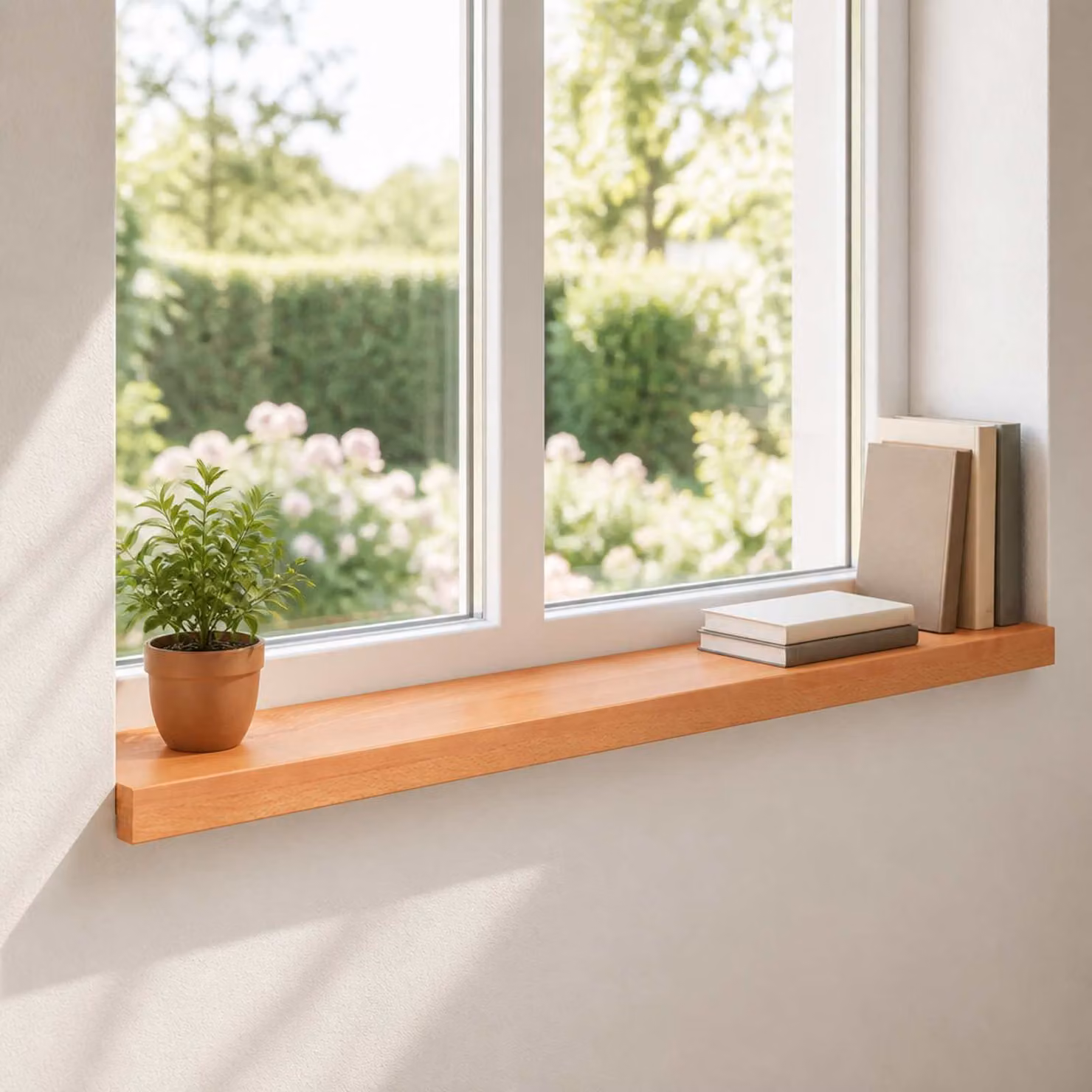Set di 2 soglie per finestre vidaXL in legno color marrone L 70 x P 20 x H 2 cm