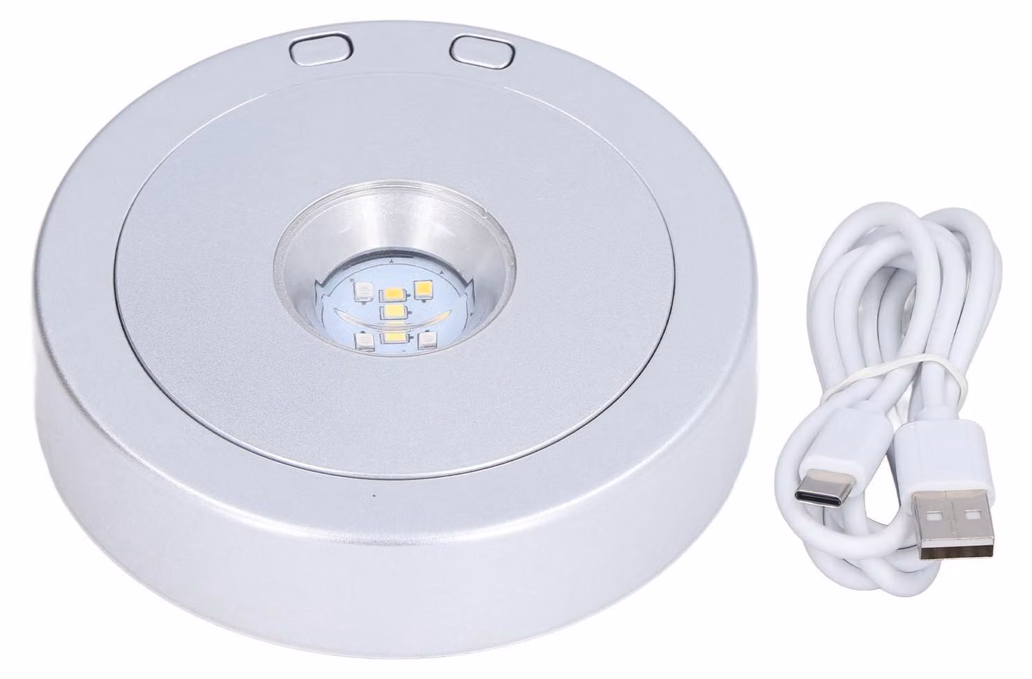 Base con display a LED, USB, RGB, luce colorata, supporto girevole in cristallo per decorazioni di bottiglie, artigianato