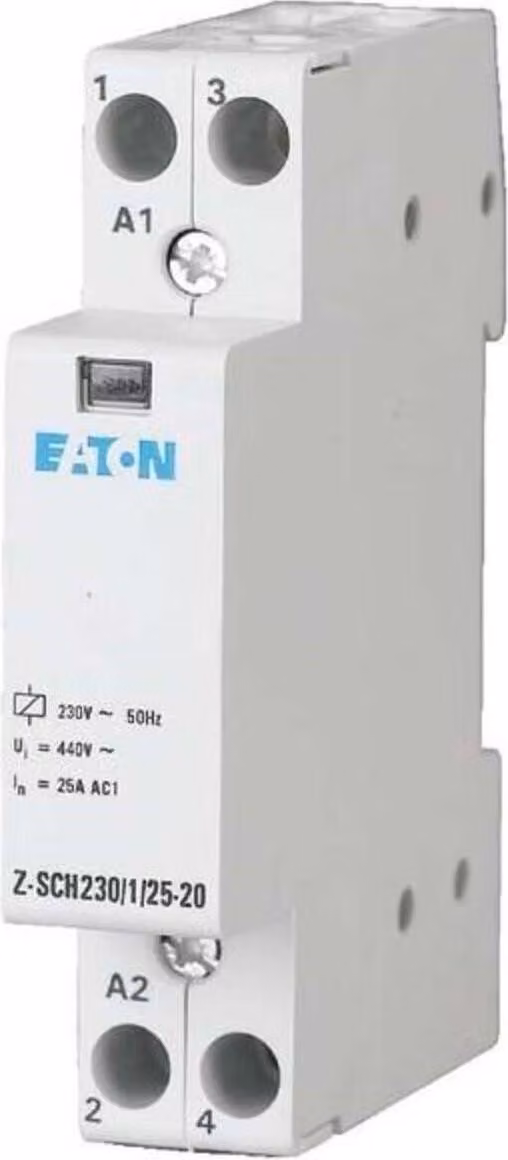 Contattore di installazione Eaton 230VAC, 1S+1NC, 25A Z-SCH230/1/25-11 (193886)