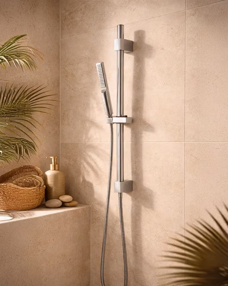 Stick Asta doccia saliscendi con doccetta cromo