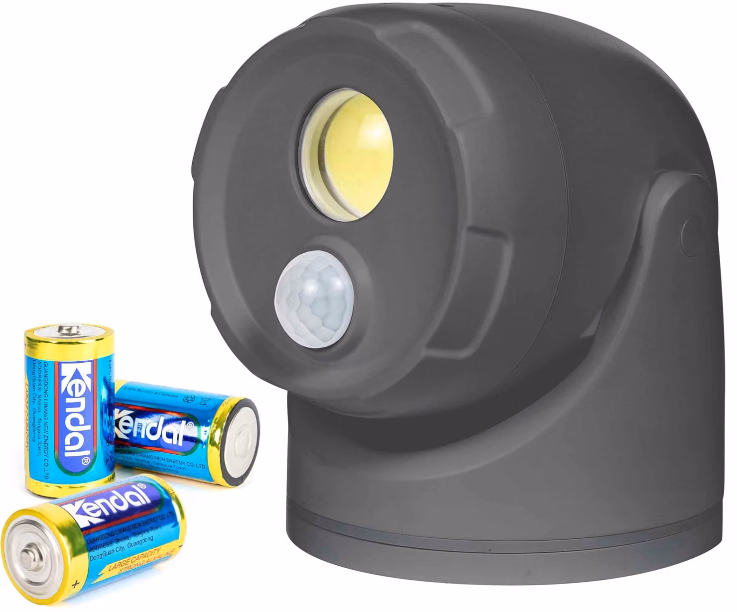 Faretto LED con sensore di movimento, 450 lumen, 5000K, colore antracite