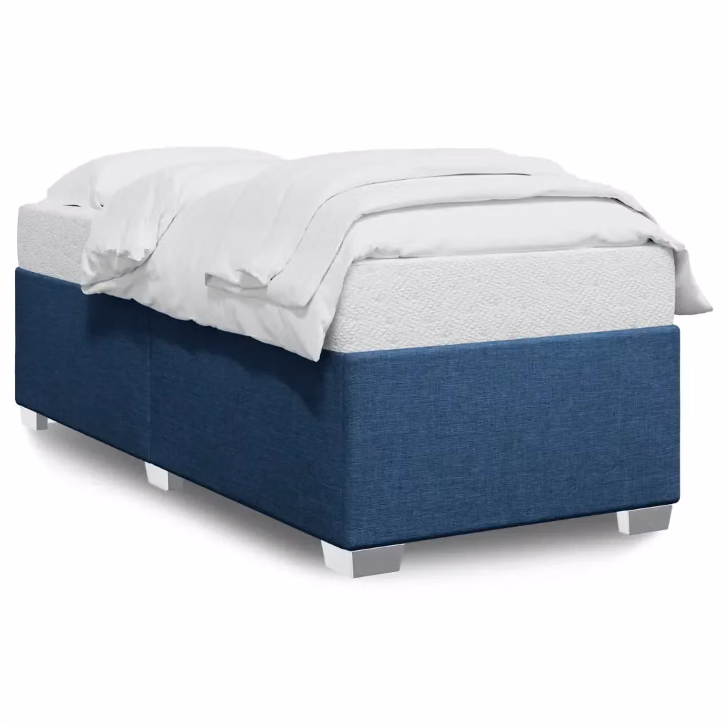 Struttura Letto Design Mania in Tessuto Blu con Doghe in Legno L/P/H: 90 x 200 cm – 2