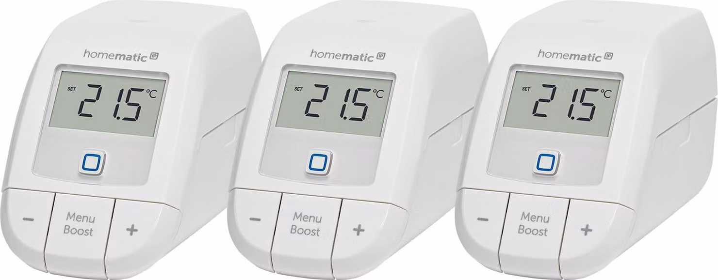 Kit termostato per radiatori Homematic IP – Sistema di controllo per la casa intelligente per 3 ambienti