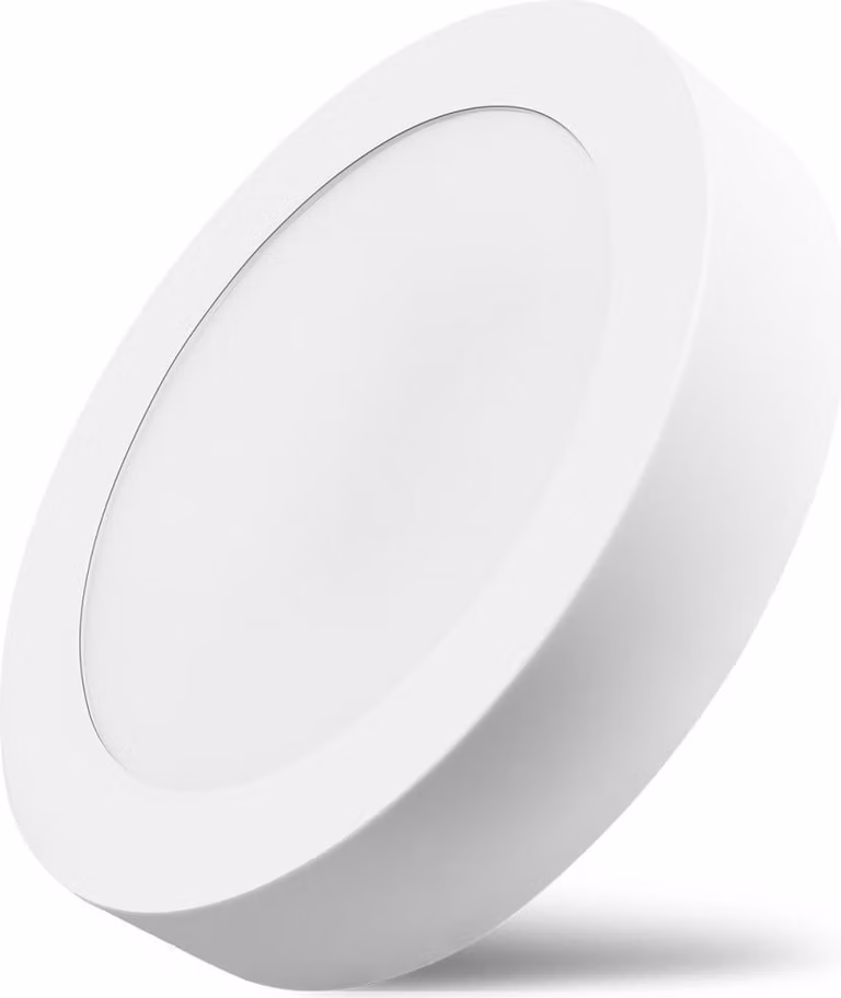 Plafone LED 12W Lampada da soffitto Pannello a vista Rotondo Ø 180 mm Bianco caldo 3000K