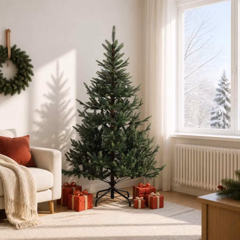 vidaXL Albero di Natale Artificiale con Rami Pieghevoli 180 cm