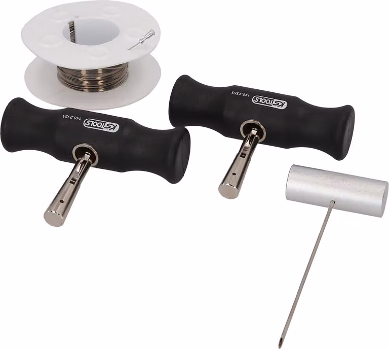 KS Tools Set di tronchesi con filo da taglio quadrato, 4 pezzi, 140.2250