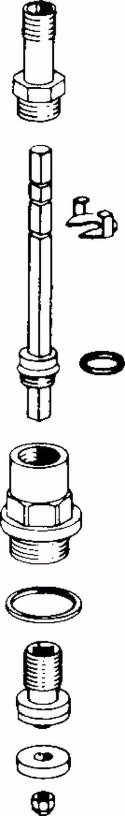 Parte superiore interna Hansa per valvola ad incasso Profondità di montaggio 1/2" 10-45mm