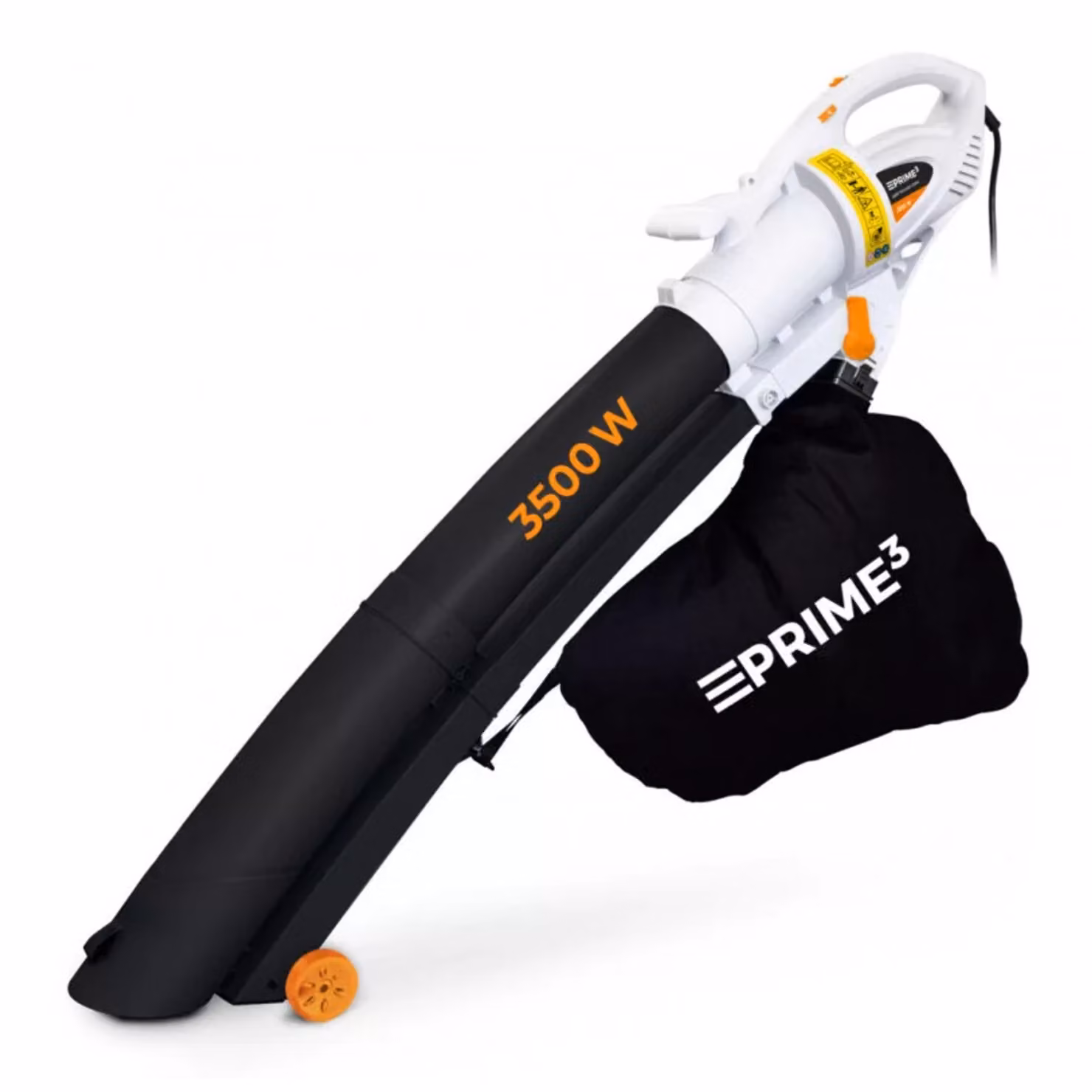 Prime3 GVB41 Aspiratore e trituratore 3 in 1 3500 W 45L Controllo della potenza: a 6 stadi