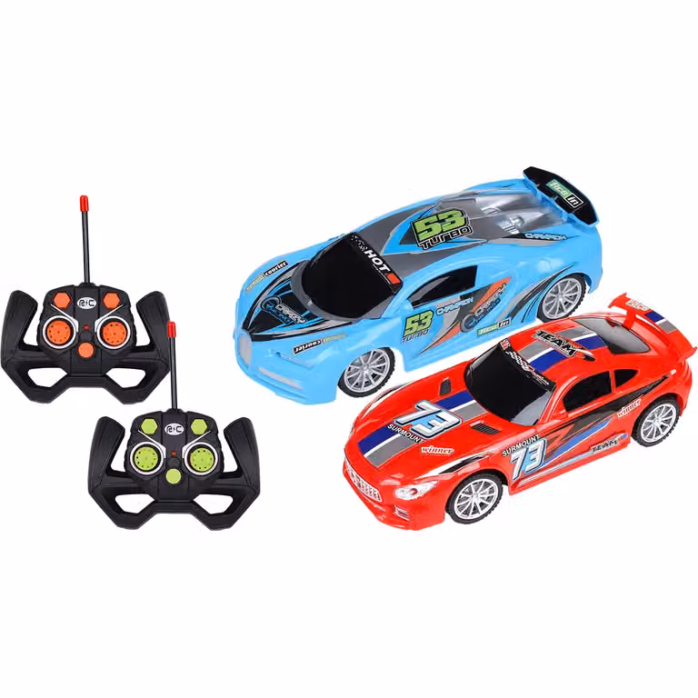 Tu Giochi Set 2 Auto Radiocomandate Racing GP2 1:22 Multicolore