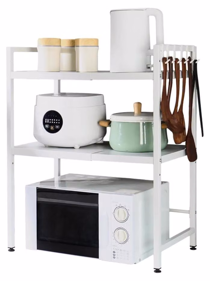 Solidchoice - Scaffale a 2 ripiani per microonde, ideale per cucina e bagno