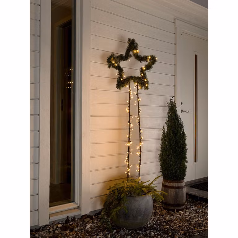 Micro luci LED smerigliate 80 diodi bianco caldo IP44