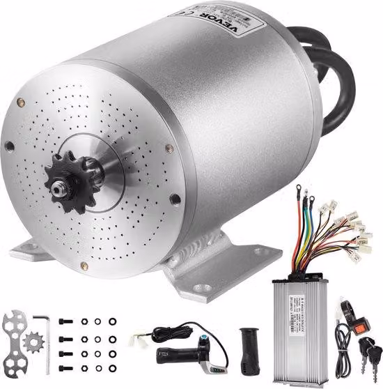 Motore elettrico a corrente continua da 48 V e 2 kW, 4300 giri/min