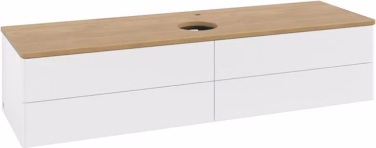 V&B Mobiletto senza struttura frontale - illuminazione Antao 160x50cm, HL, WBP hon. Oa, wh. w Lac