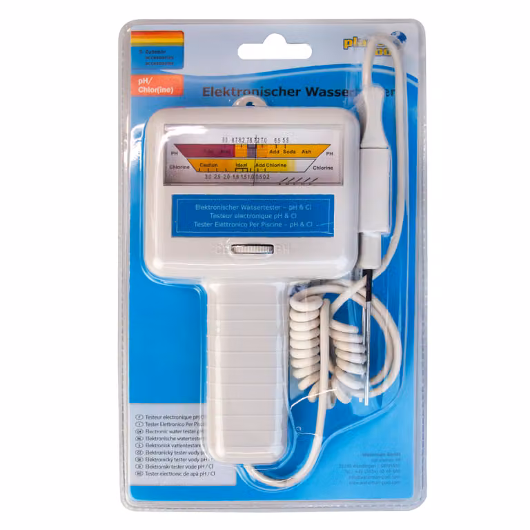 PLANET POOL Tester elettronico per acqua pH / cloro