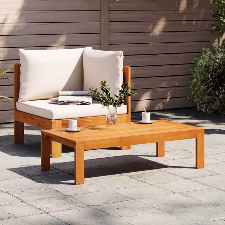 Maison Exclusive - Set divano da giardino 2 pezzi con cuscini in legno massello di acacia