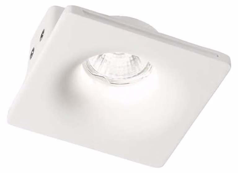 Lampada Da Incasso Moderna Zephyr Gesso Bianco 1 Luce Gu10 D12