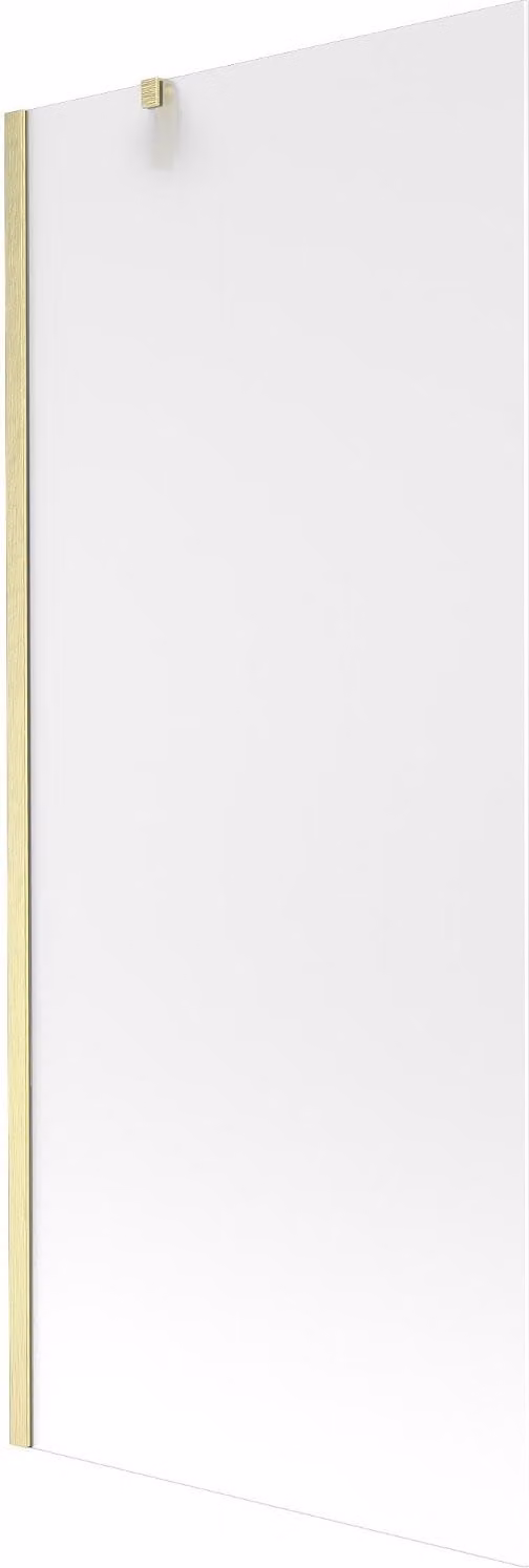 Mexen Next paratia per vasca da bagno a 1 anta 80 x 150 cm, smerigliato, oro spazzolato - 895-080-000-00-30-55