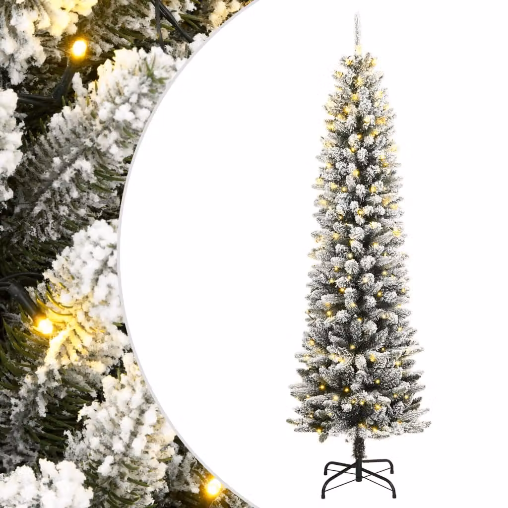Maison Exclusive - Albero di Natale artificiale con effetto neve, 300 LED, 240 cm