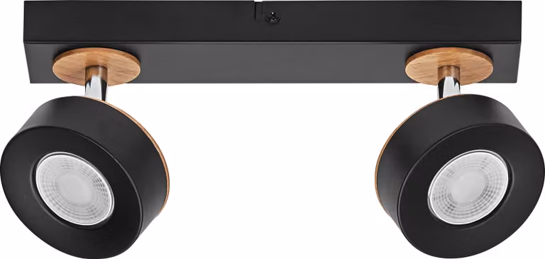 OSRAM DECOR SPOT PLUTO, 9,6W, 615lm, nero, faretto, teste regolabili, versatile, faretto per interni, colore della luce bianco caldo, ottica di alta qualità, facile installazione