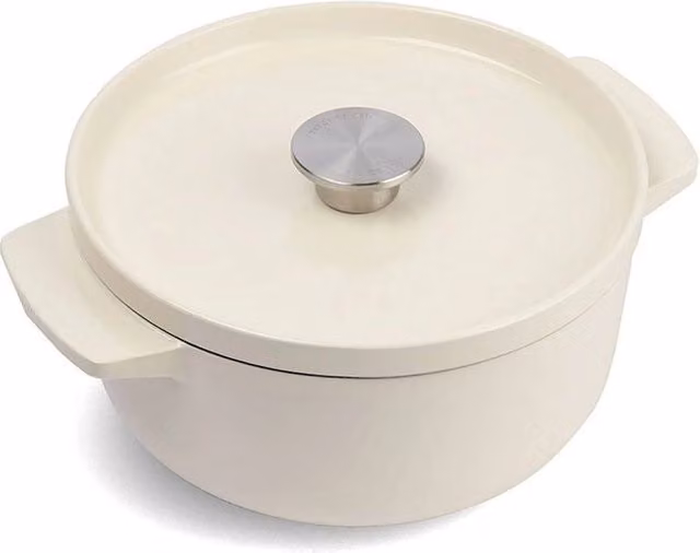 KitchenAid Casseruola in Ghisa Smaltata Beige da 3,3 l