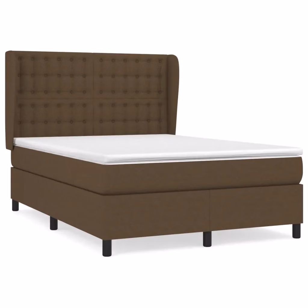 Letto Ibrido con Giroletto a Molle e Materasso vidaXL, Marrone e Bianco, L/P/H: 203 x 147 x 128 cm – 2