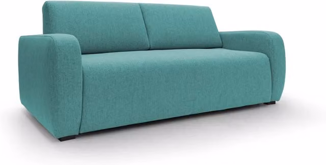 Divani.Store Duna Divano Letto Matrimoniale in Tessuto Impermeabile Verde con Materasso da 20 cm L/P/H: 195 x 140 x 20 cm